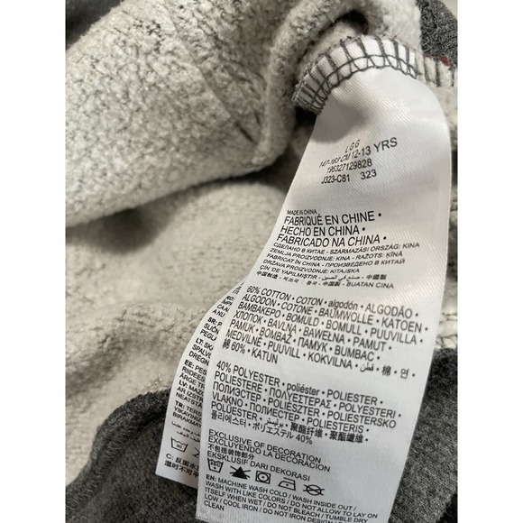 Boys Levi's Gray Cotton  hoodie size Large - Picture 6 of 8